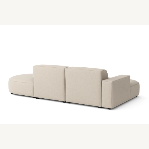 Olio Autentico Sofa narożna w kształcie litery L Tkanina Raven 24